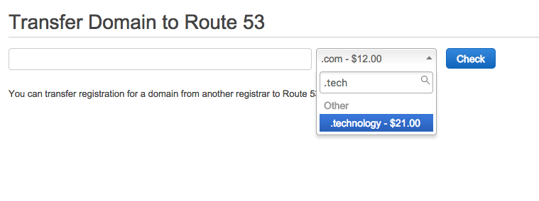 Route53 transfer